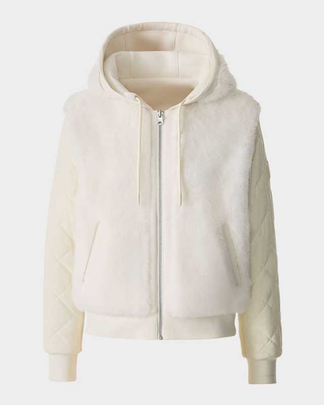 Gwendal Reversible Hooded Faux-Fur Jacket